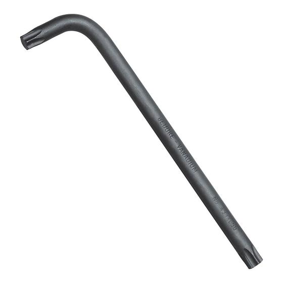 Imagem de Chave L Tipo Torx T50 Longa Ref 43txl 024637 Gedore