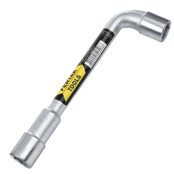 Imagem de Chave L Vazada com 2 Bocas 09 x 09 mm Aço Carbono Fertak