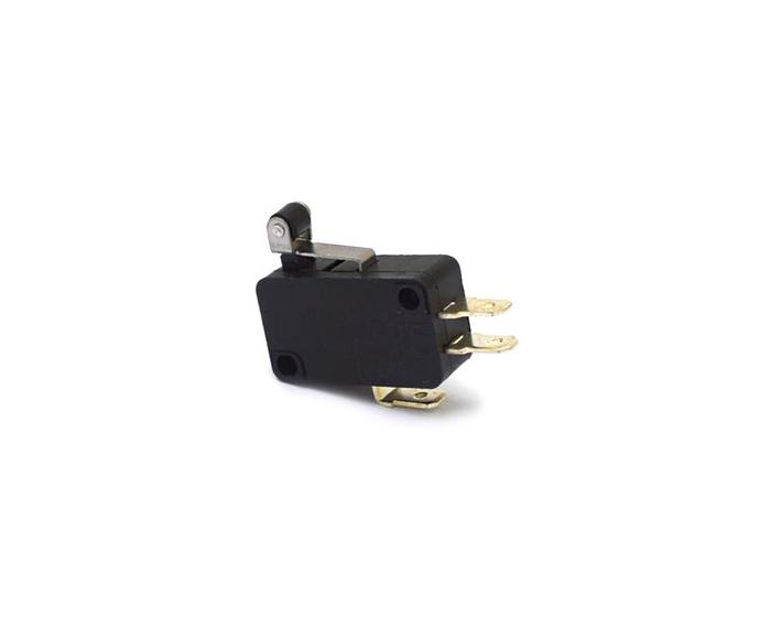 Imagem de Chave Micro Switch com 3 Terminais e Haste com Roldana de 14MM 16A/250Vac Preto - KW11-7-2