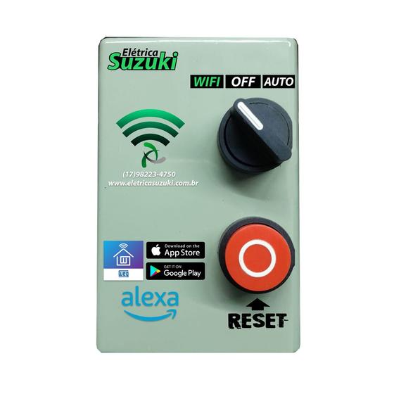 Imagem de Chave partida  wifi alexa  3/4 cv 9-13a 220v