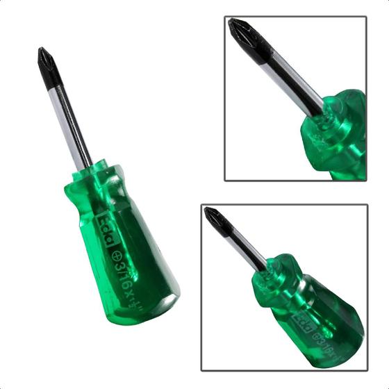Imagem de Chave Philips Toco Transparente Verde 3/16  X 1-1/2 Imantada