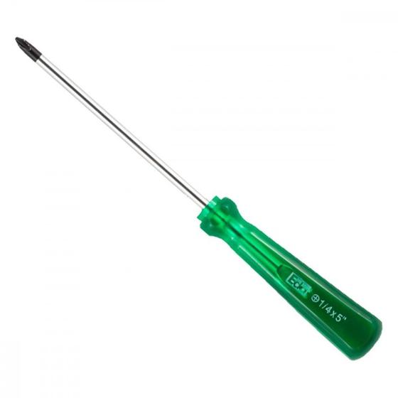 Imagem de Chave Phillips Eda Cromo Vanadio Cabo Verde Com Ima 1/4 X5'' - 9Un - Kit C/12 Pecas
