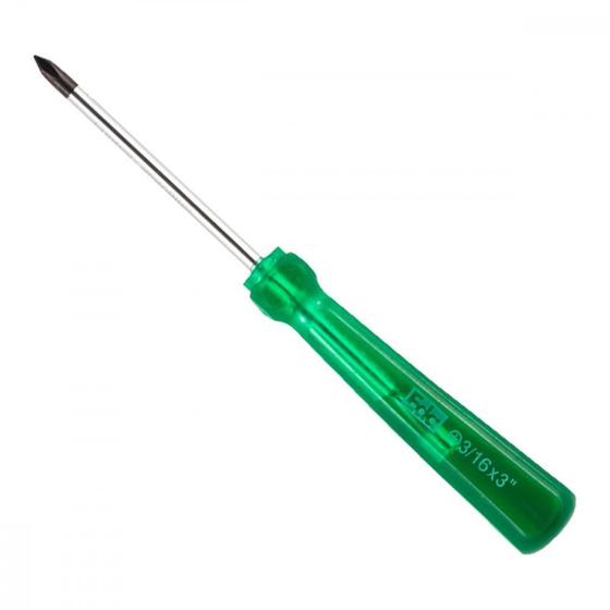 Imagem de Chave Phillips Eda Cromo Vanadio Cabo Verde Com Ima   3/16 X3'' - 9Uh . / Kit C/ 12 Peças
