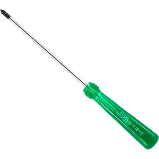Imagem de Chave Phillips Eda Cromo Vanadio Cabo Verde Com Ima 3/16 X5'' - 9Uj - Kit C/12 Pecas