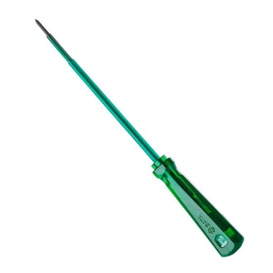 Imagem de Chave Phillips Translucido Verde Com Haste Isolada Pvc 3/16 X 8" ST61437 Sata