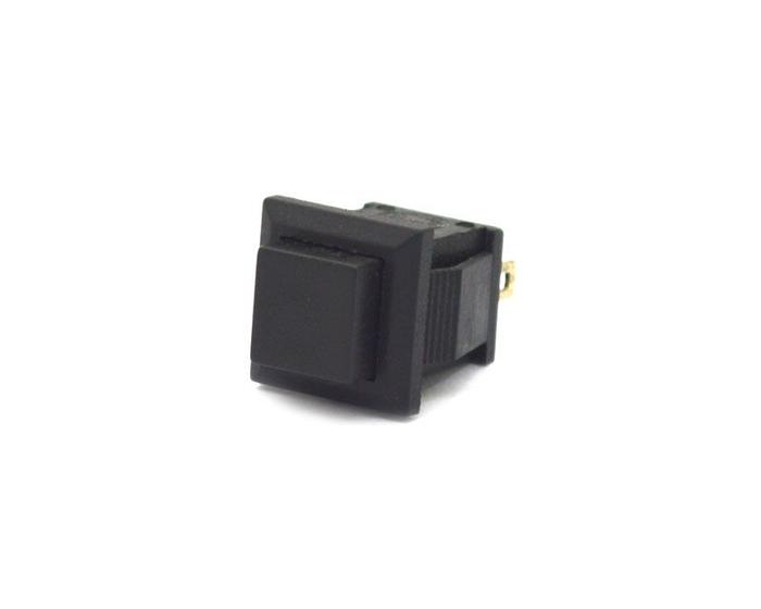 Imagem de Chave Push-Button com 2 Terminais sem Trava Liga/(Desliga) Normalmente Fechado - PBS-15C - Preto - Jietong