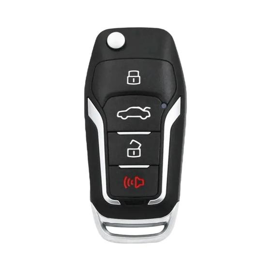 Imagem de Chave Remota Universal Estilo Ford - 3/4 Botões (5 Unidades) - Compatível com Keydiy KD B12, KD-X2, KD900 e KD Mini