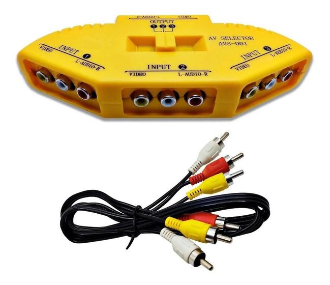 Ps4 Cable De Audio Y Video Ps3 Chave Seletora Audio Video Rca