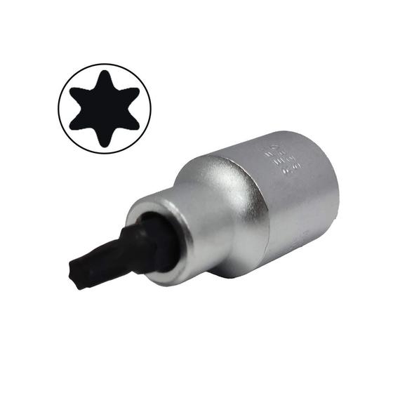 Imagem de Chave Soquete Torx Torque Macho Encaixe De 1/2" T25 Curto * 3803