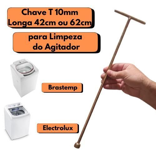 Chave T 10mm Canhão Longa Cabo Estendido Limpeza Manutenção Agitador Máquina de Lavar Roupa Brastemp Electrolux Lm08 Lm06 Menor preço em Chave T 10mm Canhão Longa Cabo Estendido Limpeza Manutenção Agitador Máquina de Lavar Roupa Brastemp Electrolux Lm08 Lm06