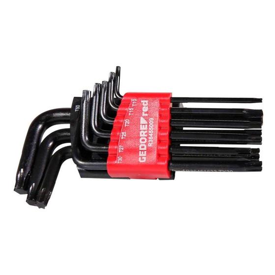 Imagem de Chave Torx L TXPerfil Hexalobular 9 Peças Jogo Gedore