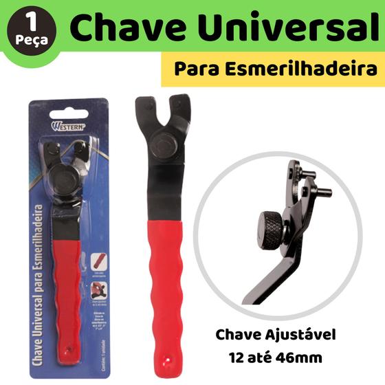 Chave Universal P/ Esmerilhadeira Ultra Resistente Ajustável Menor preço em Chave Universal P/ Esmerilhadeira Ultra Resistente Ajustável