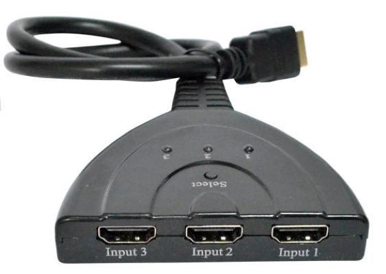 Imagem de Chaveador HDMI com 3 Entradas