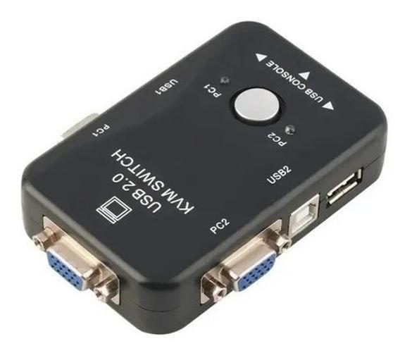 Imagem de Chaveador Teclado Monitor Switch Kvm 2 Portas Vga Usb