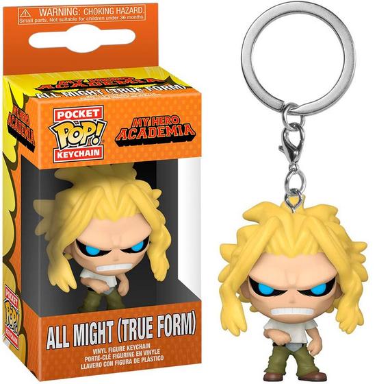 Imagem de Chaveiro All Might (True Form) My Hero Academia Funko Pop Pocket Keychain