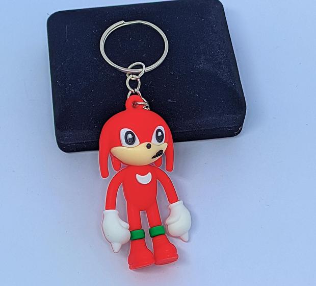 Imagem de Chaveiro Anel Inoxidável Pingente Super Sonic Boneco Miniatura Desenho Animado Presente Aniversario Feminino Masculino