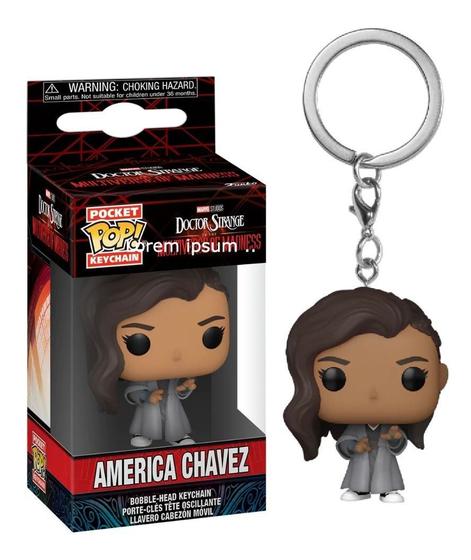 Imagem de Chaveiro Boneco America Chavez Pop Funko Pocket