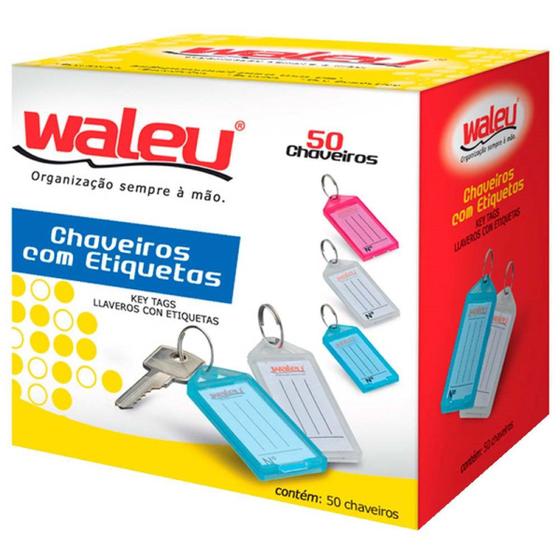 Imagem de Chaveiro com Etiqueta Organizador Waleu 50 Unidades