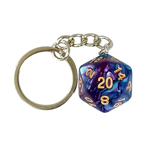 Imagem de Chaveiro Dado D20 Mesclado - RPG