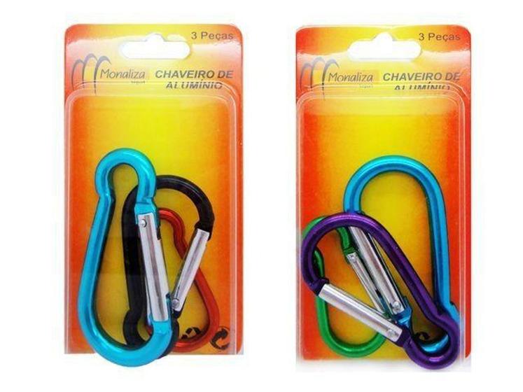 Imagem de Chaveiro De Aluminio Color 3 Pçs - Monaliza