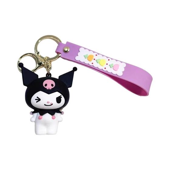 Imagem de Chaveiro de Anime Hello Kitty, Kuromi, My Melody e Cinnamoroll - Figura de Ação em PVC