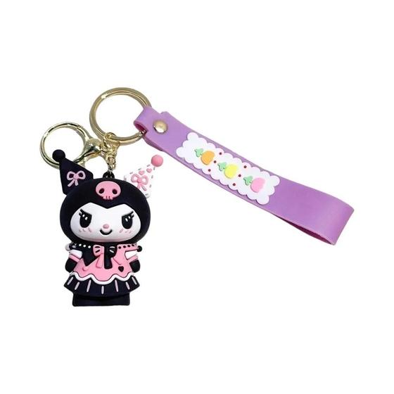 Imagem de Chaveiro de Anime Hello Kitty, Kuromi, My Melody e Cinnamoroll - Figura de Ação em PVC