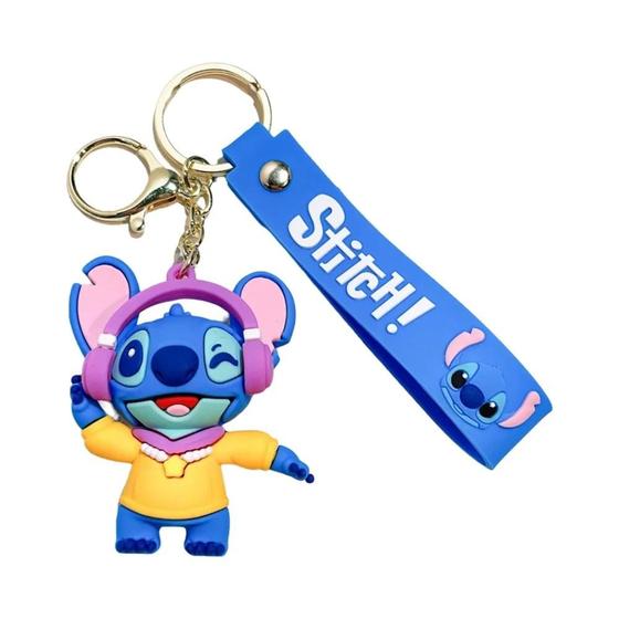 Imagem de Chaveiro de Anjo Lilo & Stitch - Pingente de Silicone Disney