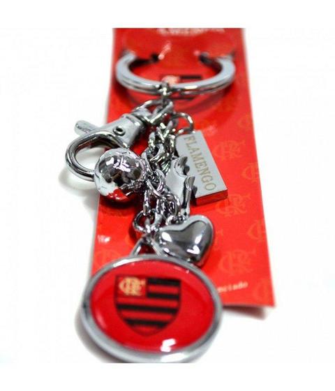 Imagem de Chaveiro De Metal Com Múltiplos Enfeites - Flamengo