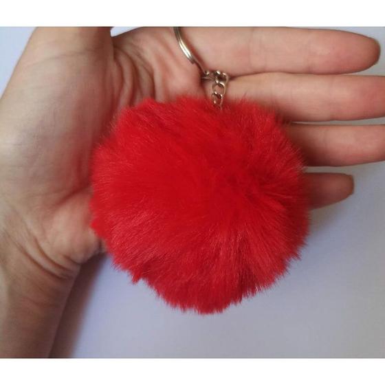 Imagem de Chaveiro De Pompom Fofinhos - Kit com 3 un
