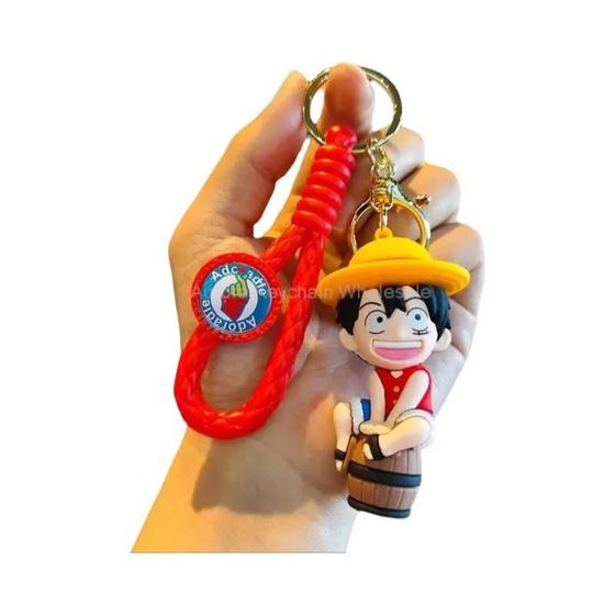 Imagem de Chaveiro de Silicone Dragon Ball & One Piece - Luffy, Nami, Chopper - Pingente para Carro e Crianças