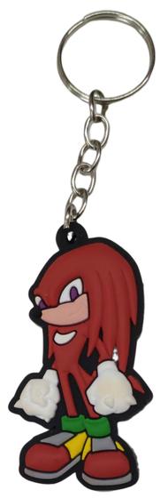 Imagem de Chaveiro Emborrachado Sonic The Hedgehog Knuckles Presente Geek - CH-SXF-KNUCKLES