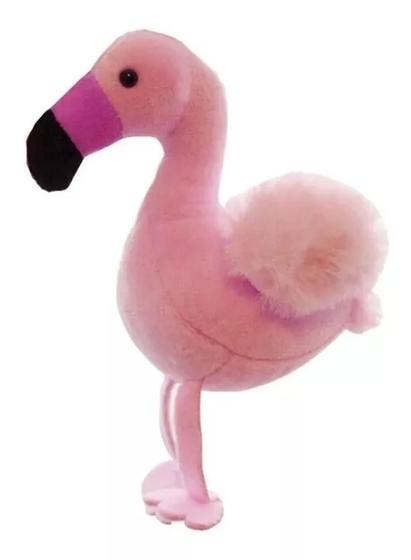Imagem de Chaveiro Flamingo Miniatura Pelúcia Pássaro