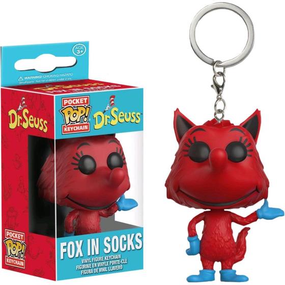 Imagem de Chaveiro funko pop keychain dr.seuss fox in sock