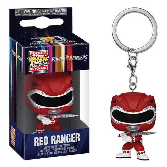 Imagem de Chaveiro Funko Pop Power Rangers Red Ranger