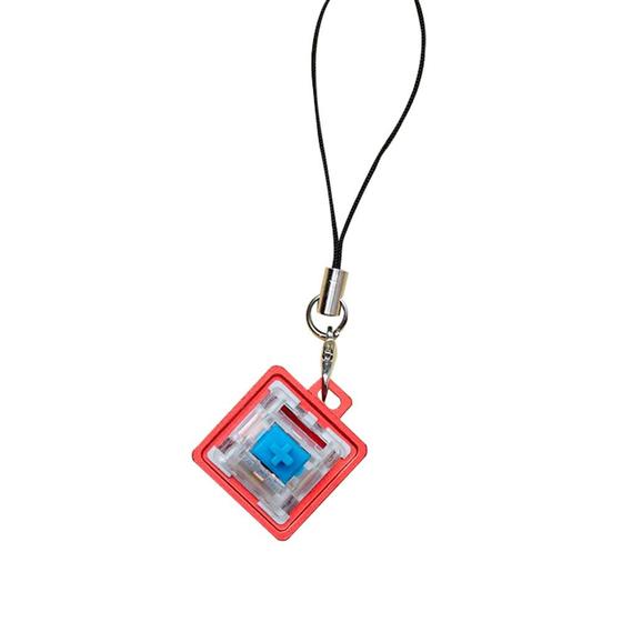 Imagem de Chaveiro Gamer Zomoplus Vermelho Com Switch Mecânico Azul