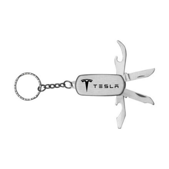 Imagem de Chaveiro Gravado a Laser 3em1 para Tesla Cybertruck Model T