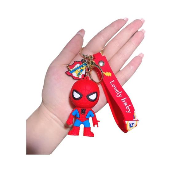 Imagem de Chaveiro Kawaii Homem-Aranha - Figura de Ação para Mochila ou Bolsa Infantil