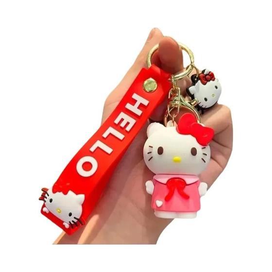 Imagem de Chaveiro Kawaii Sanrio - Hello Kitty e Cinnamoroll - Pingente para Mochila