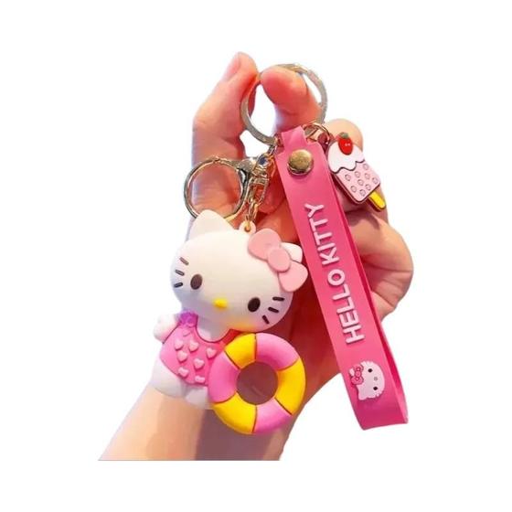 Imagem de Chaveiro Kawaii Sanrio - Hello Kitty e Cinnamoroll - Pingente para Mochila