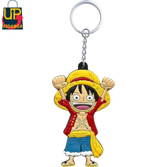 Imagem de Chaveiro One Piece  - Luffy D. Monkey - Duas mão para Cima