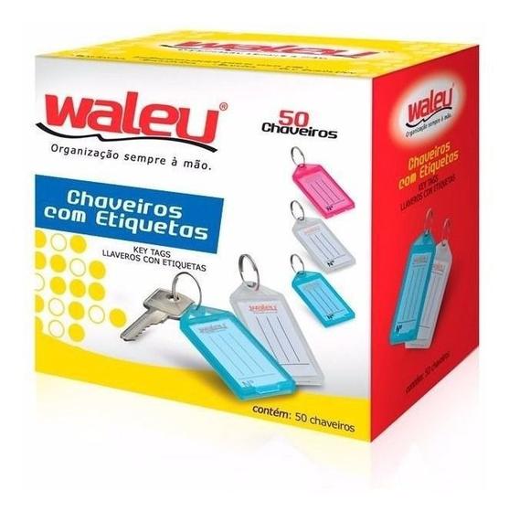 Chaveiro Organizador Identificador De Chave Caixa 50 Unidade Menor preço em Chaveiro Organizador Identificador De Chave Caixa 50 Unidade