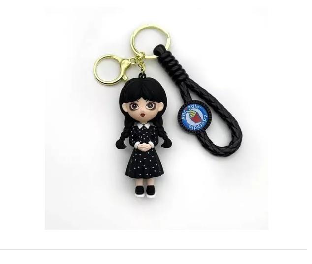 Imagem de Chaveiro Pingente Wandinha Wednesday Família Addams Coleção