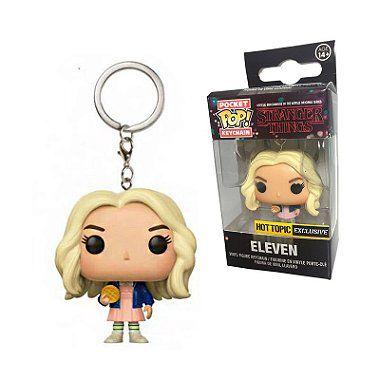 Imagem de Chaveiro pocket pop stranger things eleven peruca