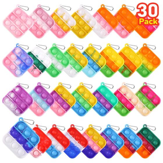 Imagem de Chaveiro Pop Fidget PicCircuit - Pacote com 30 Unidades para Lembrancinhas Infantis