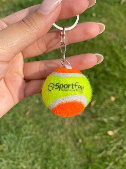 Imagem de Chaveiro Sportfan Bolinha de Beach Tennis Laranja