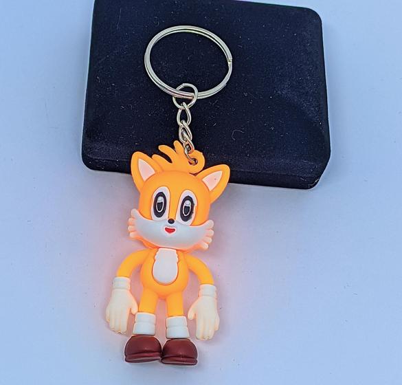 Imagem de Chaveiro  Super Sonic Boneco Miniatura Chaveiros para Chave / Porta Chaves / Bolsa Lembrancinha Presente Coleção