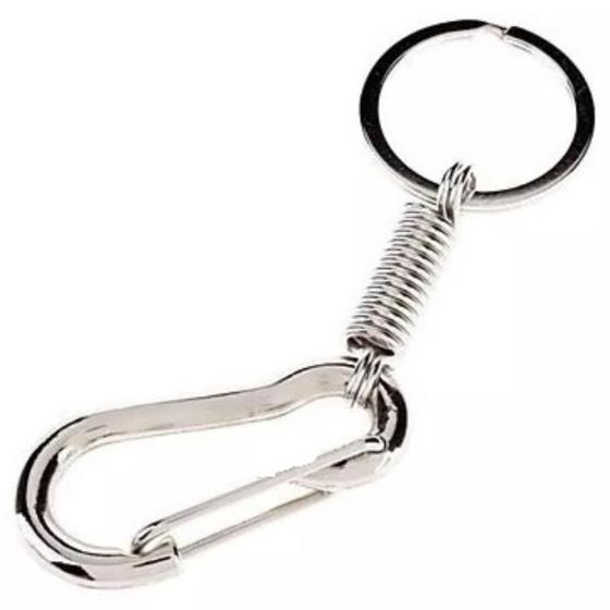 Imagem de Chaveiros Mosquetão Com Mola Enfeite D Chave De Carro E Casa
