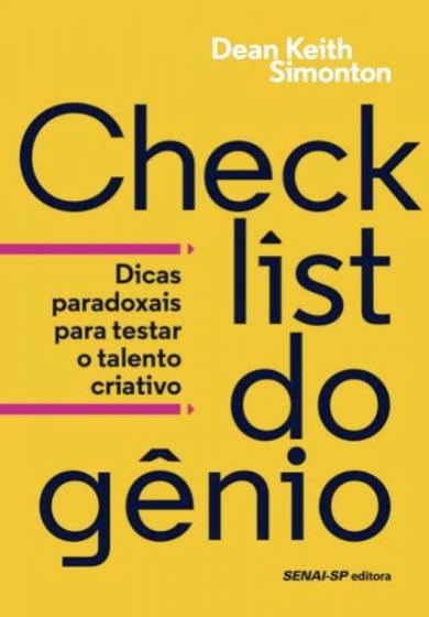 Imagem de CHECKLIST DO GÊNIO - Autor: SIMONTON, DEAN KEITH - SENAI - SP