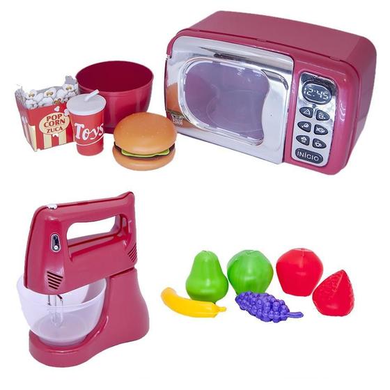 Chefe Cozinha Menino Eletro Kit Comida Batedeira Fruta 12P - Altimar Imagem de Chefe Cozinha Menino Eletro Kit Comida Batedeira Fruta 12P