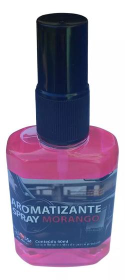 Imagem de Cheirinho aromatizante aromatizador 60ml spray para carro perfume cheiro de morango automotivo